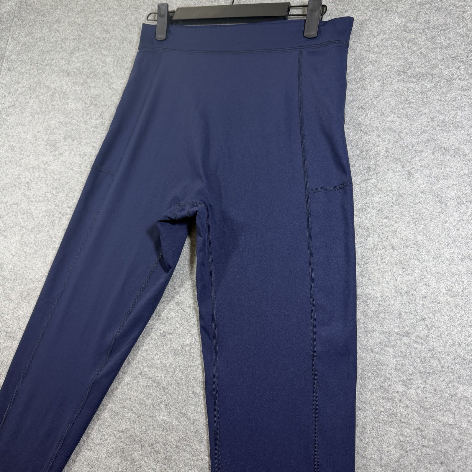Aerie OFFLINE Leggings Womens L Navy Blue 7/8 Hi Rise Side Pockets Yoga Running thumbnail 10