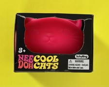 NeeDoh Cool Cats Pink Schylling Squeeze Ball Toy Nee Doh TikTok Viral RARE    