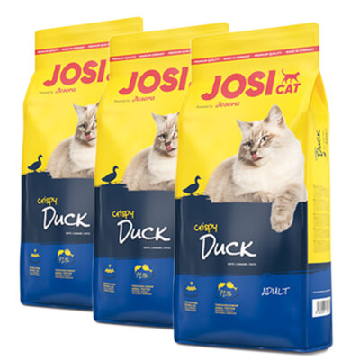 3 x 10 kg Josera JosiCat Crispy Duck Nachfolger JosiCat Ente & Fisch