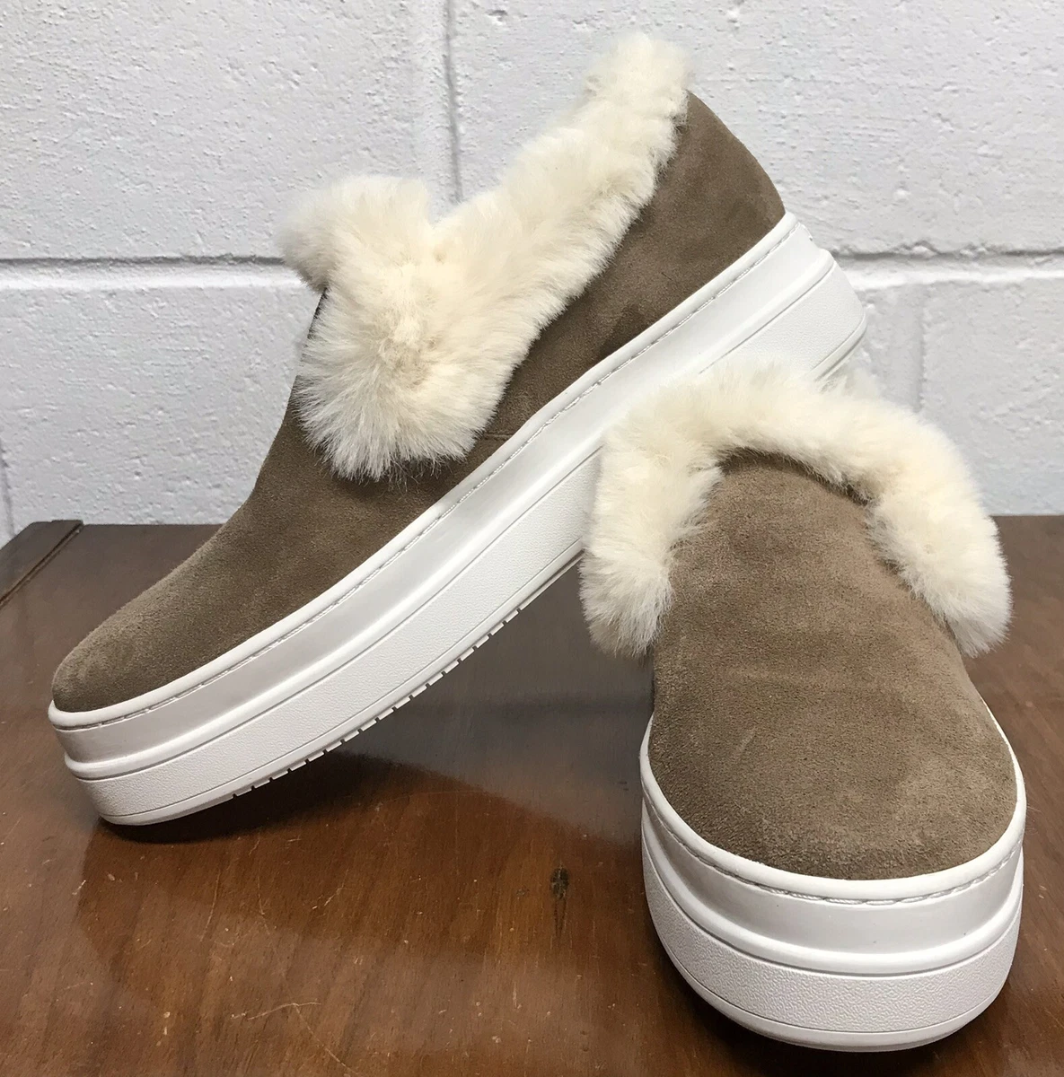 J slides slip on sneakers top