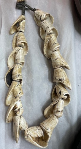 ANTIQUE NAGA CONCH SHELL NECKLACE - Picture 8 of 12