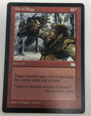 1997 Magic: The Gathering - Fit of Rage MTG Card | eBay 1997 Magic: The Gathering - Fit of Rage MTG Card | eBay