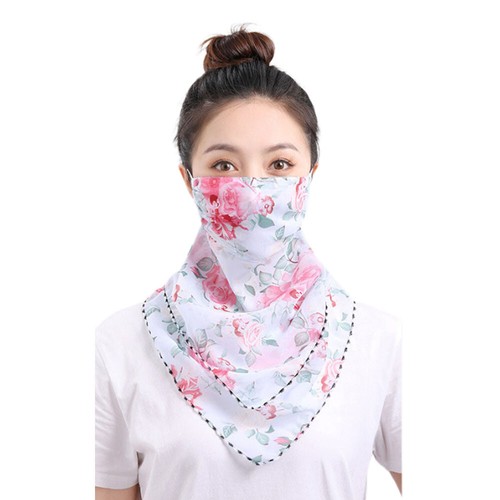 cFloral Neck Collar Scarf UV Protection Neck Scarf Face Cover Sports Summ и - Picture 5 of 16