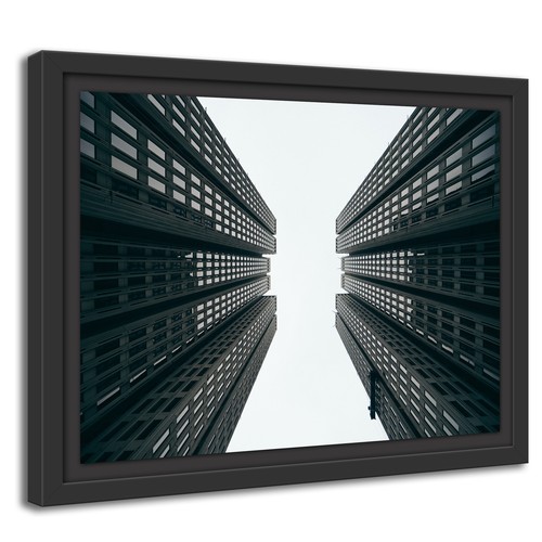 Wandbild New York Skyline Stadt Hochhäuser Kunst art Fotografie modern grau - Bild 8 von 15
