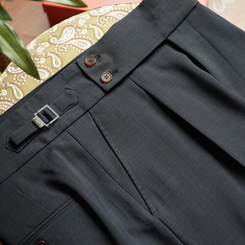 Men's Gurkha British Style Casual Naples Straight Pants Suit Business Trousers - Picture 26 of 26