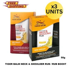 Tiger: Balm Neck & Shoulder Rub Muscles 50g x 3 Packs Free Shipping