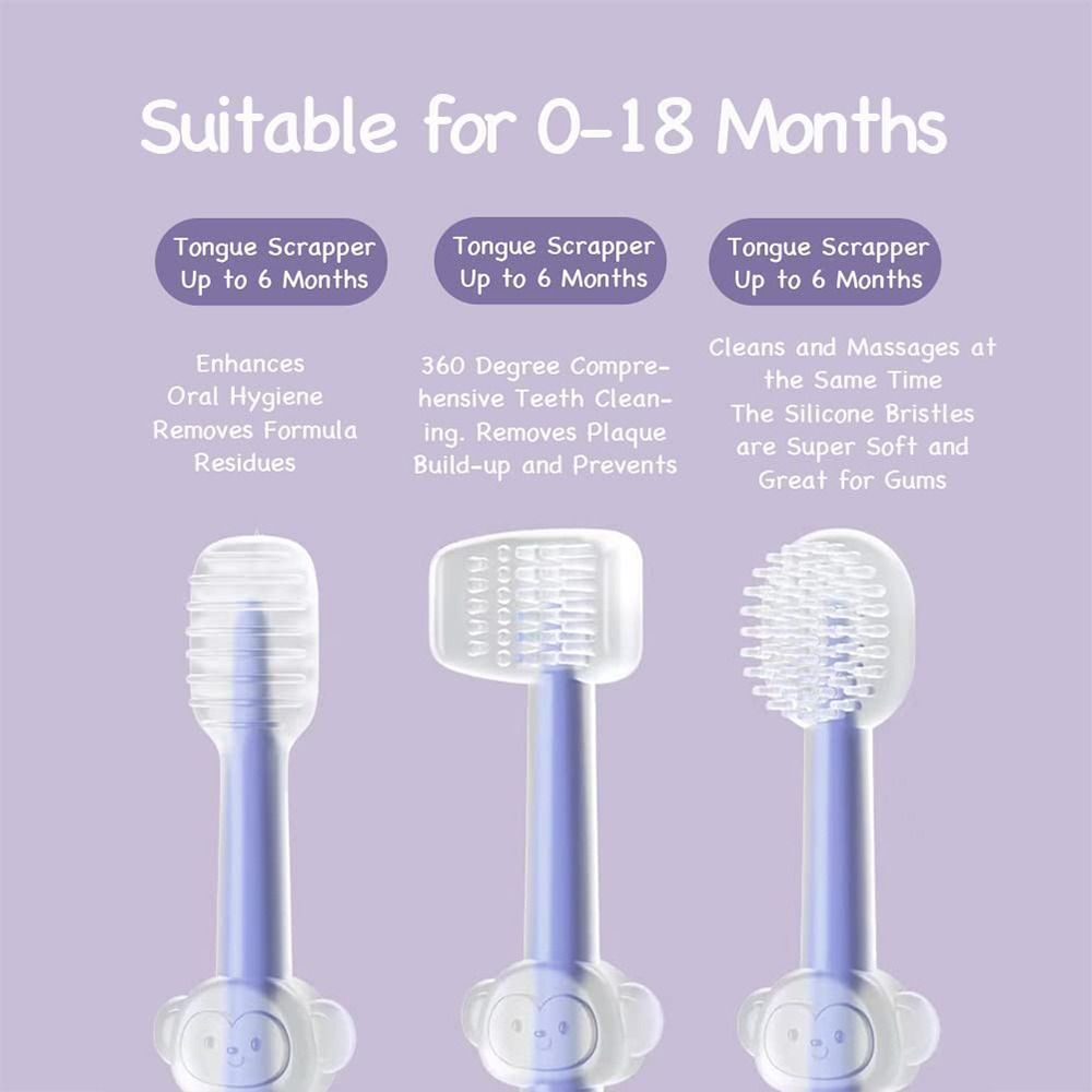 Infant Mouth Cleaner Tooth Scrubber Baby Tongue Cleaner Newborn