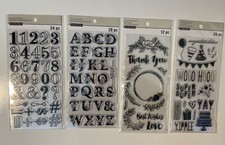 Lot Of 4 Recollections Poly Clear Photopolymer Stamps - Combo Lot