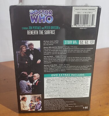 (未使用･未開封品)Doctor Who: Beneath the Surface [DVD] New! Doctor Who - Beneath the Surface DVD, 4 Discs Jon Pertwee