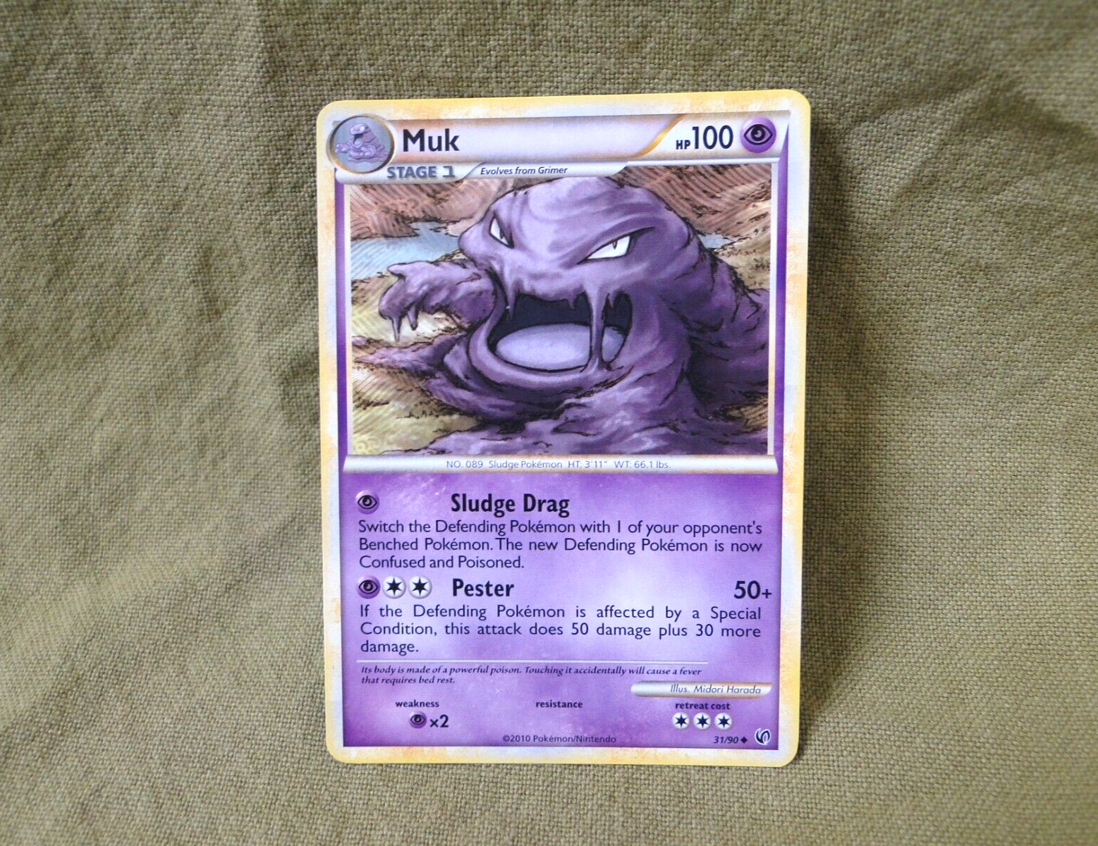 Pokemon Trading Card - Undaunted: Muk 31/90