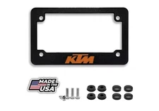 For KTM Motorcycles Textured License Plate Frame Orange (ALL MODELS & YEARS)