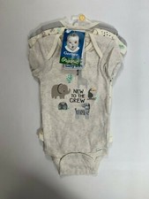 Babies Gerber Organic Cotton Animal & Triangle Onseis (3 Pack) Medium M 3-6 mo.