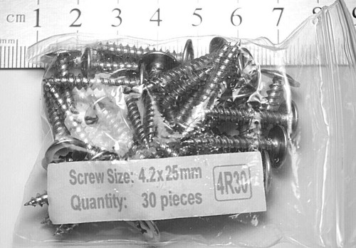 4.2mm x 25mm STEEL SCREWS POZI FLANGE SELF TAPPING Small Mini Series 4R - Picture 5 of 6