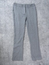 Alexander McQueen Pants Womens 38 Dress Gray Italian Business Fleece Wool Work