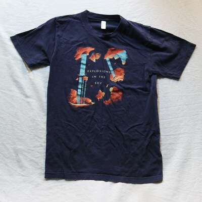 00's Explosions in the Sky ビンテージ Tシャツ Explosions In The Sky Band Tee Concert Merch Texas Rock Navy T