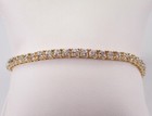 Tennis Bracelet 14K White Gold Finish Round Cut Lab Created Diamond 4mm