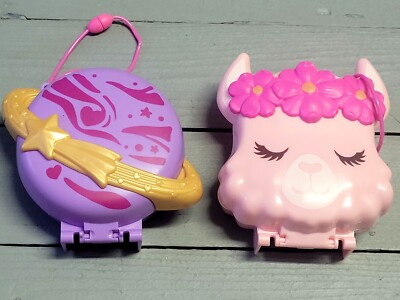 Polly Pocket Lot Llama and Outerspace Llama Figurines 2019