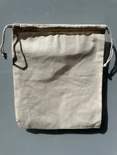 10pcs Canvas Drawstring ShoeBag 12x10 Carry Beige Protective Canvas Sleeve Pouch