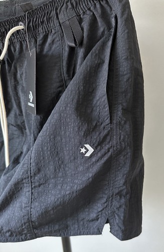Converse Cutter Unisex Short Black Size XS NEW Style 10020973-A01 Nylon - Picture 7 of 15