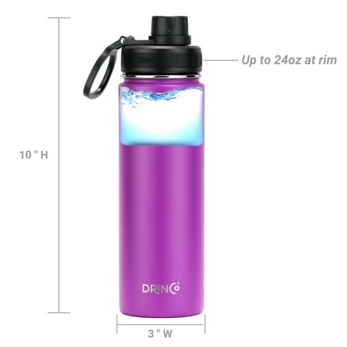 Botella de agua de acero inoxidable con aislamiento de doble pared frasco deportivo 32 oz 22 oz - Imagen 37 de 97