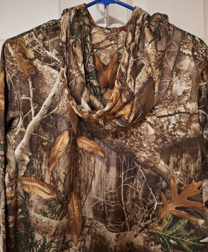 Men's Realtree Edge Camo Hoodie Size Small Fleece Lined Kangaroo Pocket - Picture 5 of 7
