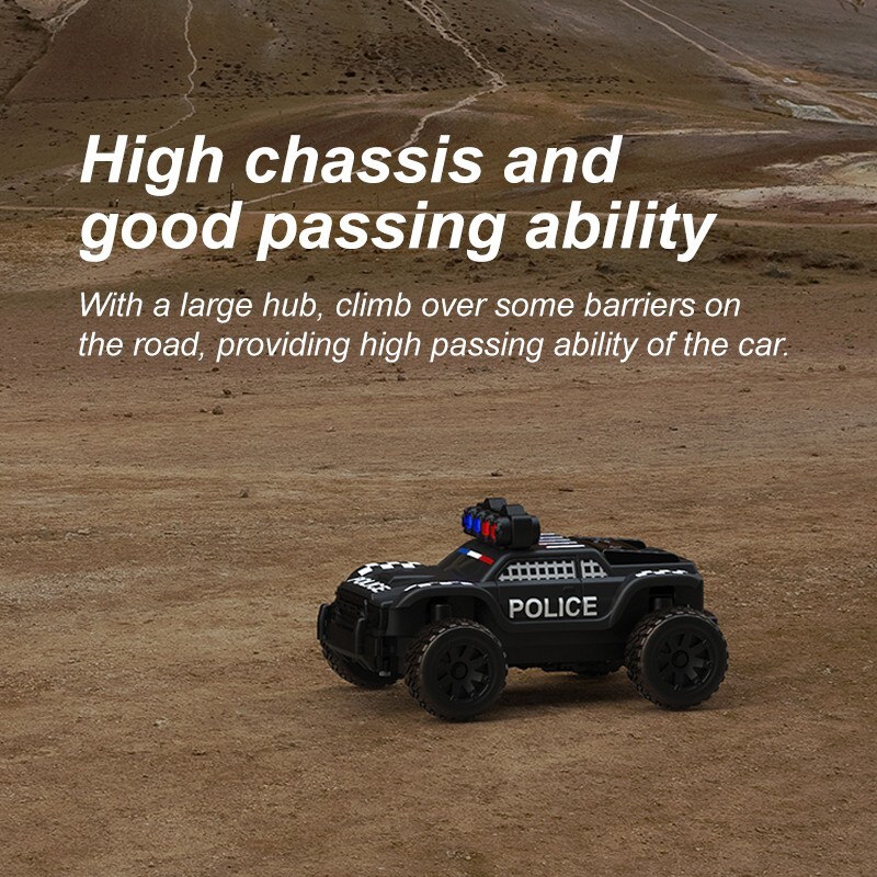 Turbo Racing C82 RTR 1/76 2.4G RC Car Police Off-Road Truck