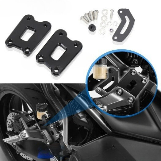 MT09 Motorcycle Passenger EVO Pedal Lowering Kit Footrest Foot Pegs Set