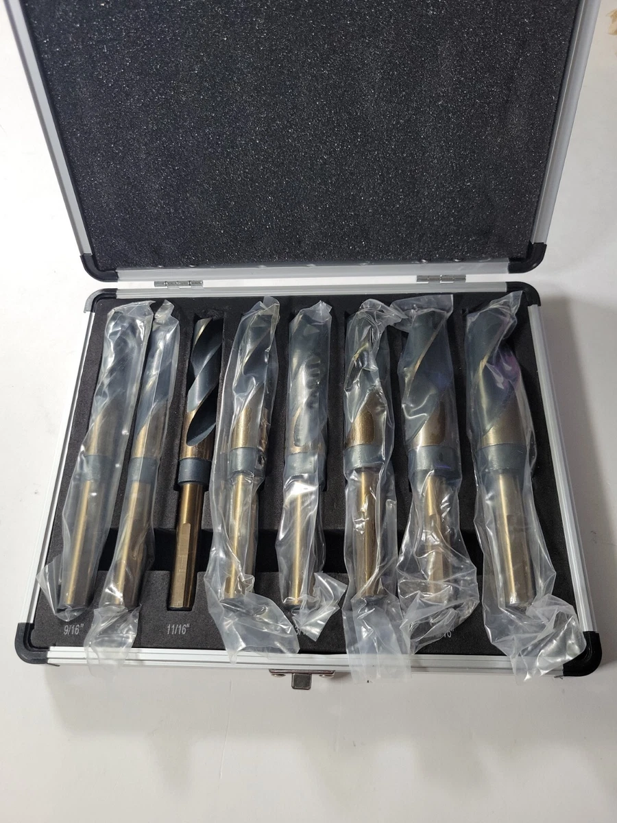 8 Piece Premium 1 2 Reduced Shank Silver and Deming Large Drill