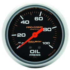 Autometer 5421 Pro-Comp Liquid-Filled Mechanical Oil Pressure Gauge