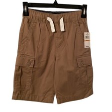 LUCKY BRAND Boys Khaki Brown Cargo Side Pocket Shorts Size S