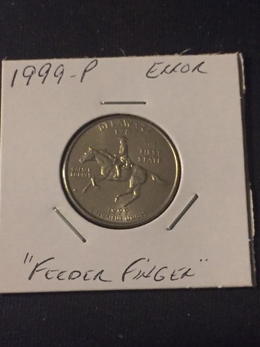 1999 P Delaware Quarter Error (Feeder Finger Error) - Picture 3 of 4