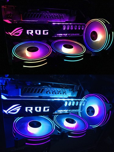 RGB Graphic Card Bracket Addressable LED 3-pin 5V Brace GPU Sync Light Fix Video - Picture 16 of 43
