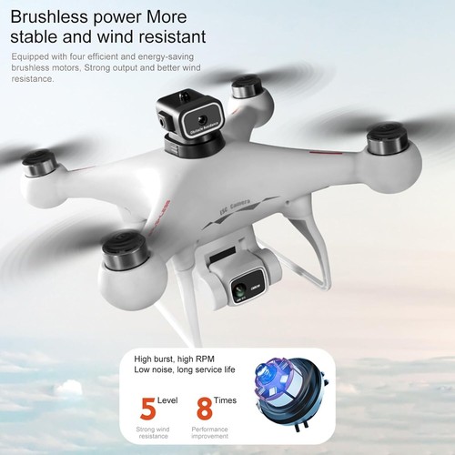 Drone S116 fotocame 4K professionale evitamento ostacoli motore brushless - Foto 5 di 8