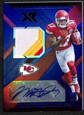 2019 XR Rookie Swatch Auto Blue RPA 3 CLR Mecole Hardman Jr. Rookie Auto Jersey