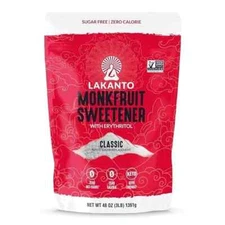 Lakanto Classic Monk Fruit Sweetener with Erythritol White Sugar Substitute 3 lb