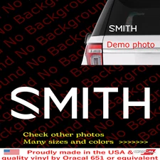 Smith Optics Vinyl Die Cut Decal Sticker Snowboard Ski Winter Sports  FY124