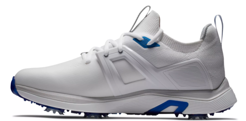 Men's FootJoy Hyperflex Golf Shoes - White/Blue - Picture 3 of 5