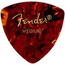 Selecciones de guitarra clásica de celuloide Fender 346 Shape, mediana, caparazón de tortuga, paquete de 72