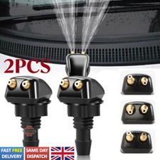 x2 Universal Car Windscreen Sprayer Washer Wiper Nozzle Front Window Spray Jet