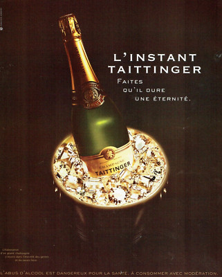 Advertising Advertising 1022 2001 Champagne Taittinger Lasts Eternity