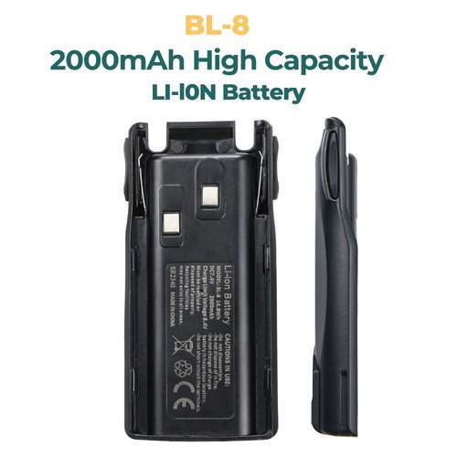 10PC BL-8 2000mAh Baofeng UV-82 Bateria do Baofeng UV82 UV-8D UV-82HP UV-82HX - Zdjęcie 5 z 12