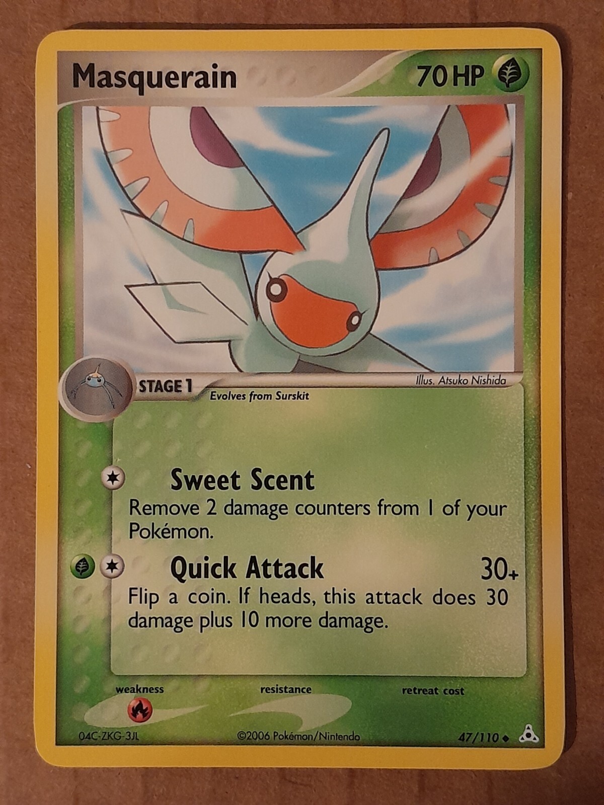 Pokemon Masquerain 47/110 ex Holon Phantoms NM-MT See Pictures