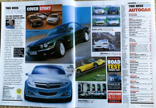 AUTOCAR MAGAZINE 09-APR-03 - Jaguar XJ8 X350, BMW 745i E65, Ford Streetka, MX-5 - Picture 2 of 2