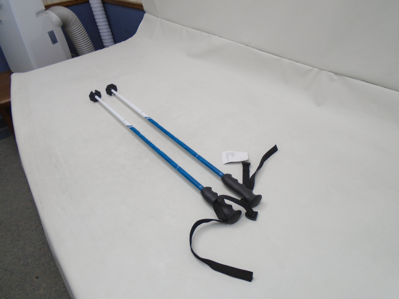 SALOMON L40827900 BRIGADE JR ALLUMINIO 100CM ALTEZZA FISSA BASTONCINI DA SCI BLU BIANCHI