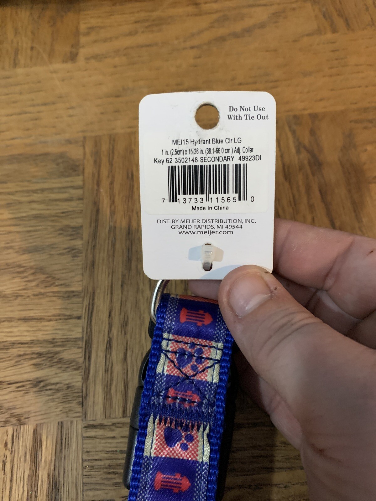 Meijer Dog Collar Large Paw Print/Fire Hydrant eBay
