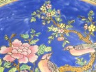 Qing Dynasty Chinese Blue Famille Rose Love Birds Porcelain 14" Charger Plate — photo 9