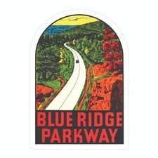 Blue Ridge Parkway North Carolina Sticker Decal
