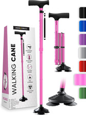 Walking Cane for Men  Women- Foldable,Adjustable,Collapsible,Free Standing Cane