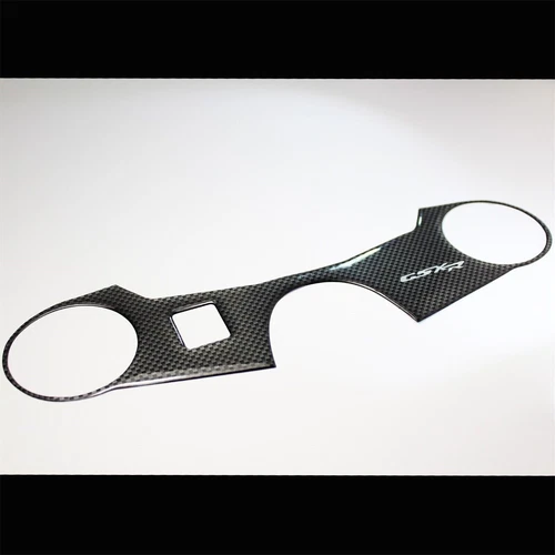 Almohadilla protectora triple árbol cubierta yugo mango 04-05 GSXR-600/750 aspecto fibra carbono - Imagen 5 de 6