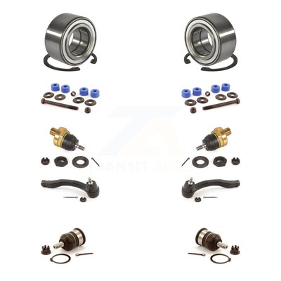 Bearing Upper Lower Ball Joint Outer Tie Rod End Link Front Kit (10Pc) For Honda